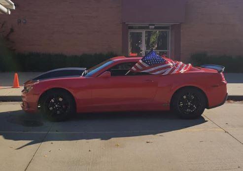 Car in Veterans Day parade.